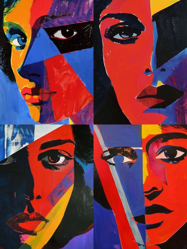 Fragmented Prism Portrait Study