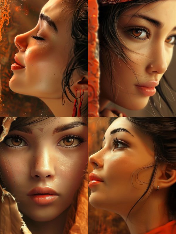 Ethereal Portraits of Golden Radiance