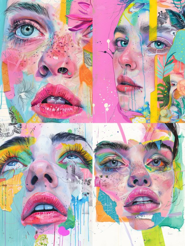 Neon Dream Collage