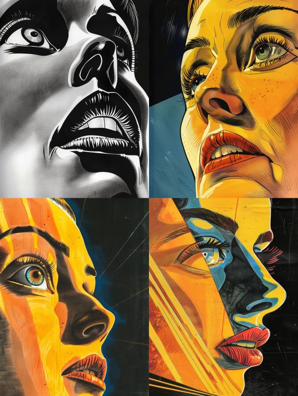 Noir High Contrast Glamour