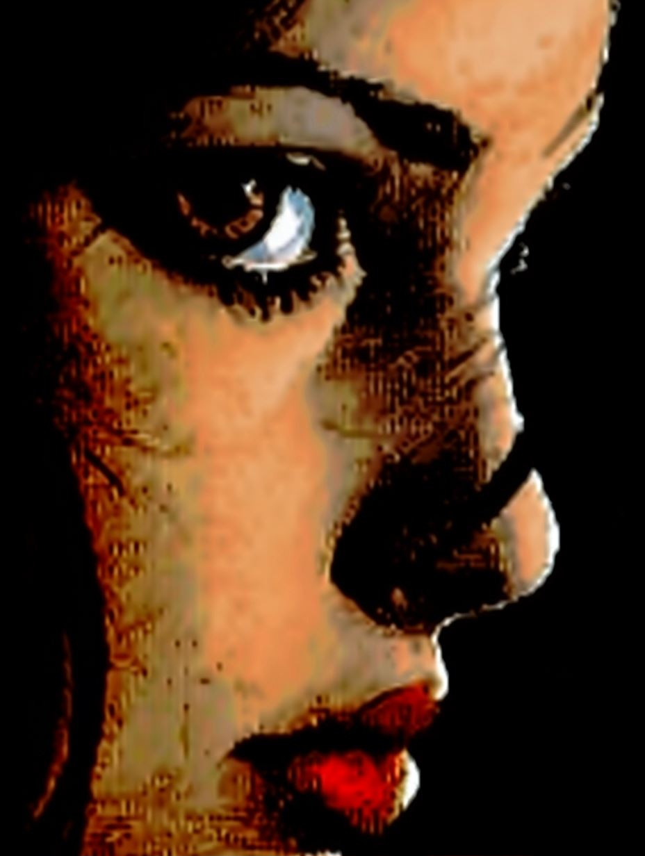 Dark Noir Gritty Portrait