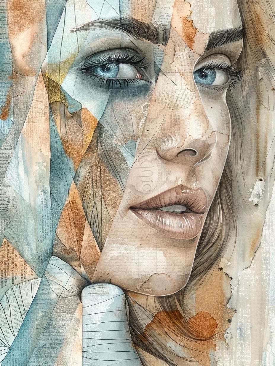 Fragmented Soul Collage - Image 1