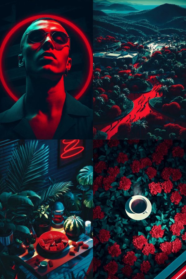Neon Halo Noir