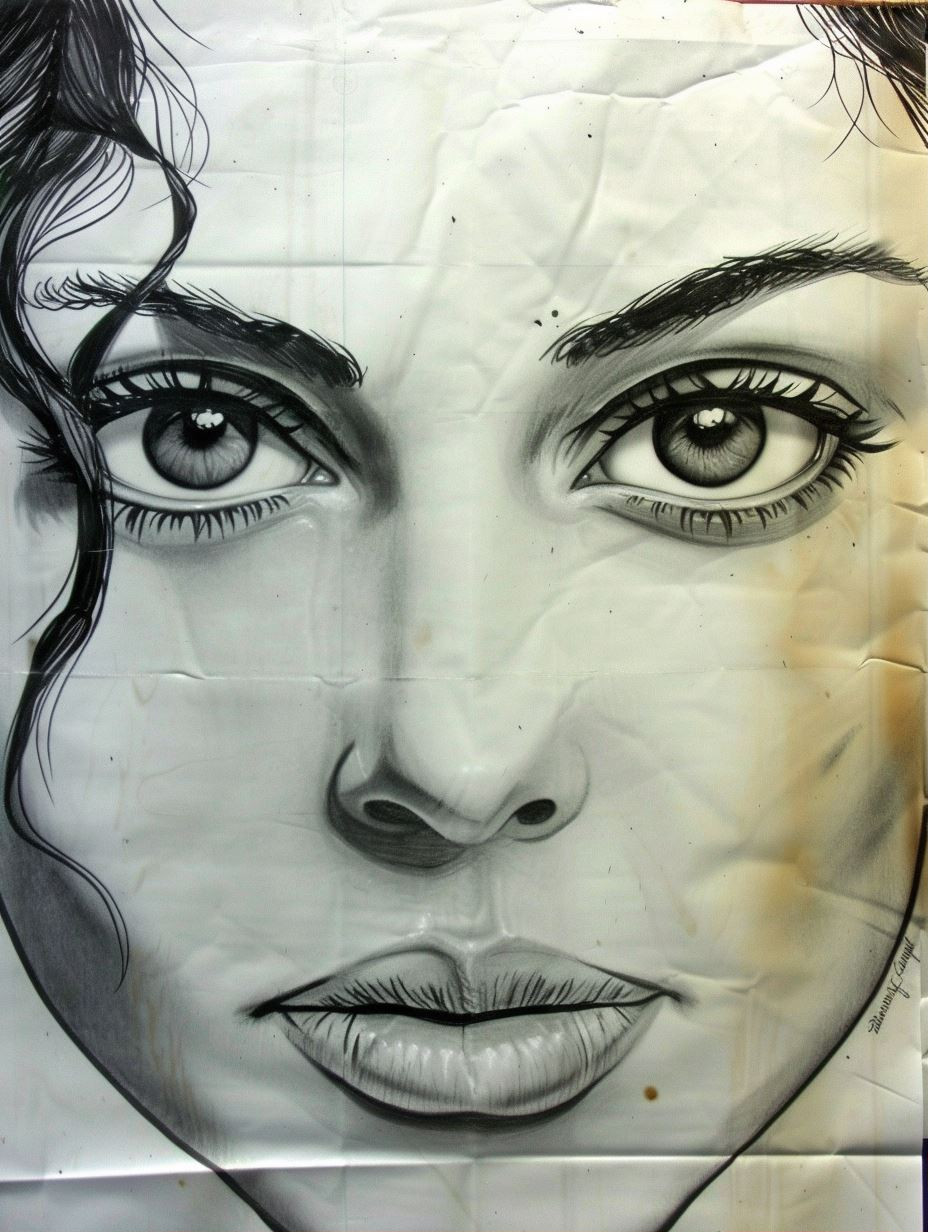 Monochrome Ink Gaze