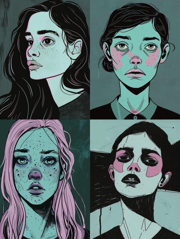 Neon Pastel Noir