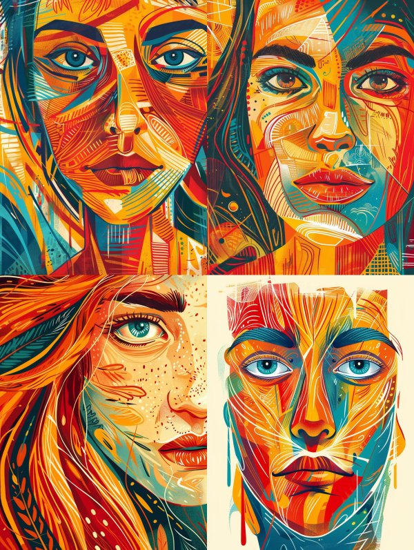 Prismatic Soul Portrait