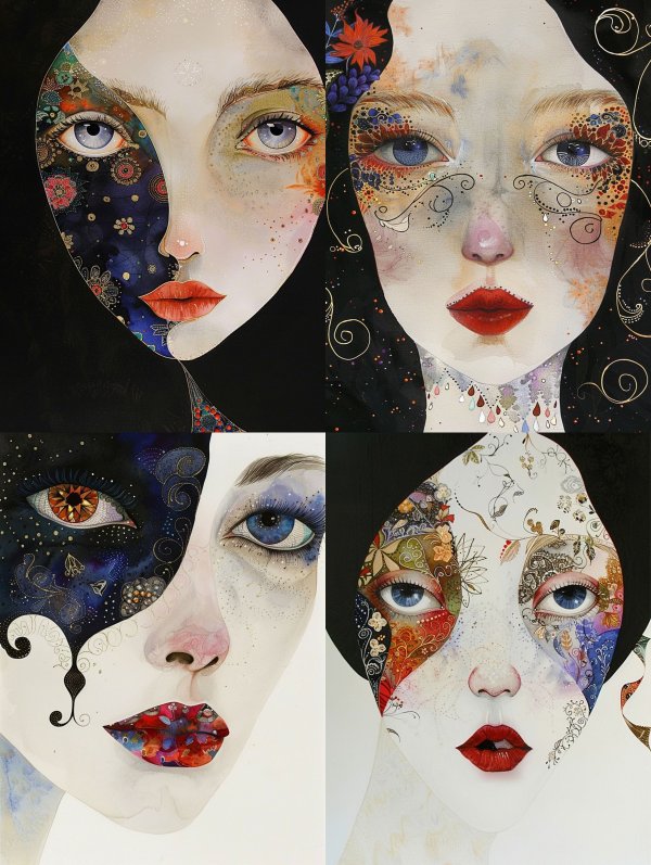Celestial Duality Portrait