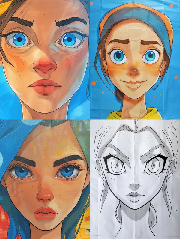 Vibrant Digital Portrait of Wonder