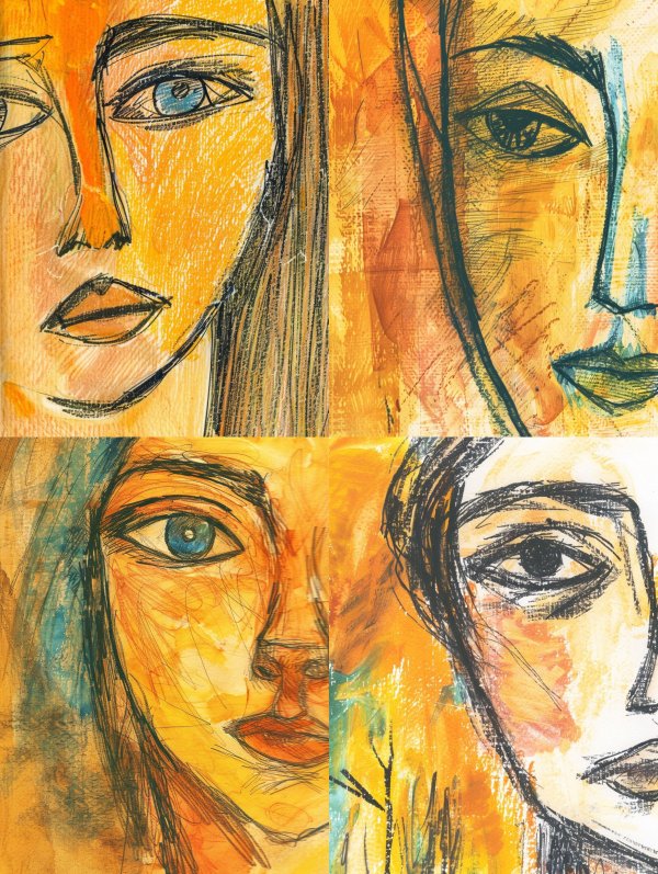 Vibrant Expressionist Portrait Study
