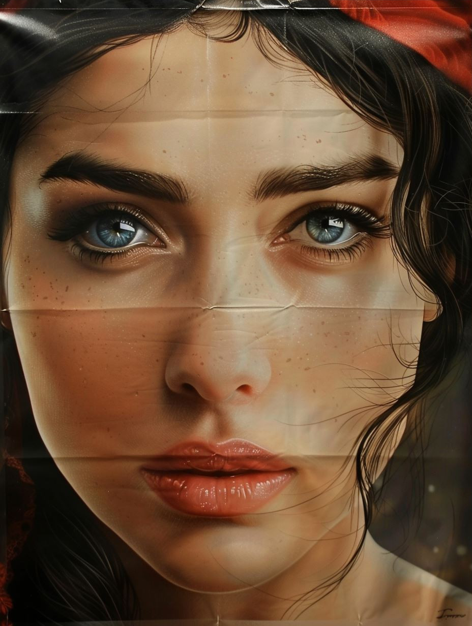 Hyper-Realistic Fragmented Portrait Study