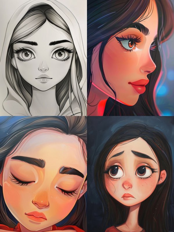 Monochrome Ethereal Gaze