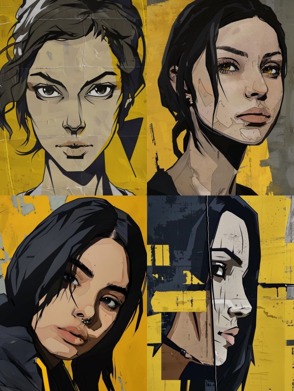 Urban Grit Graphic Portrait