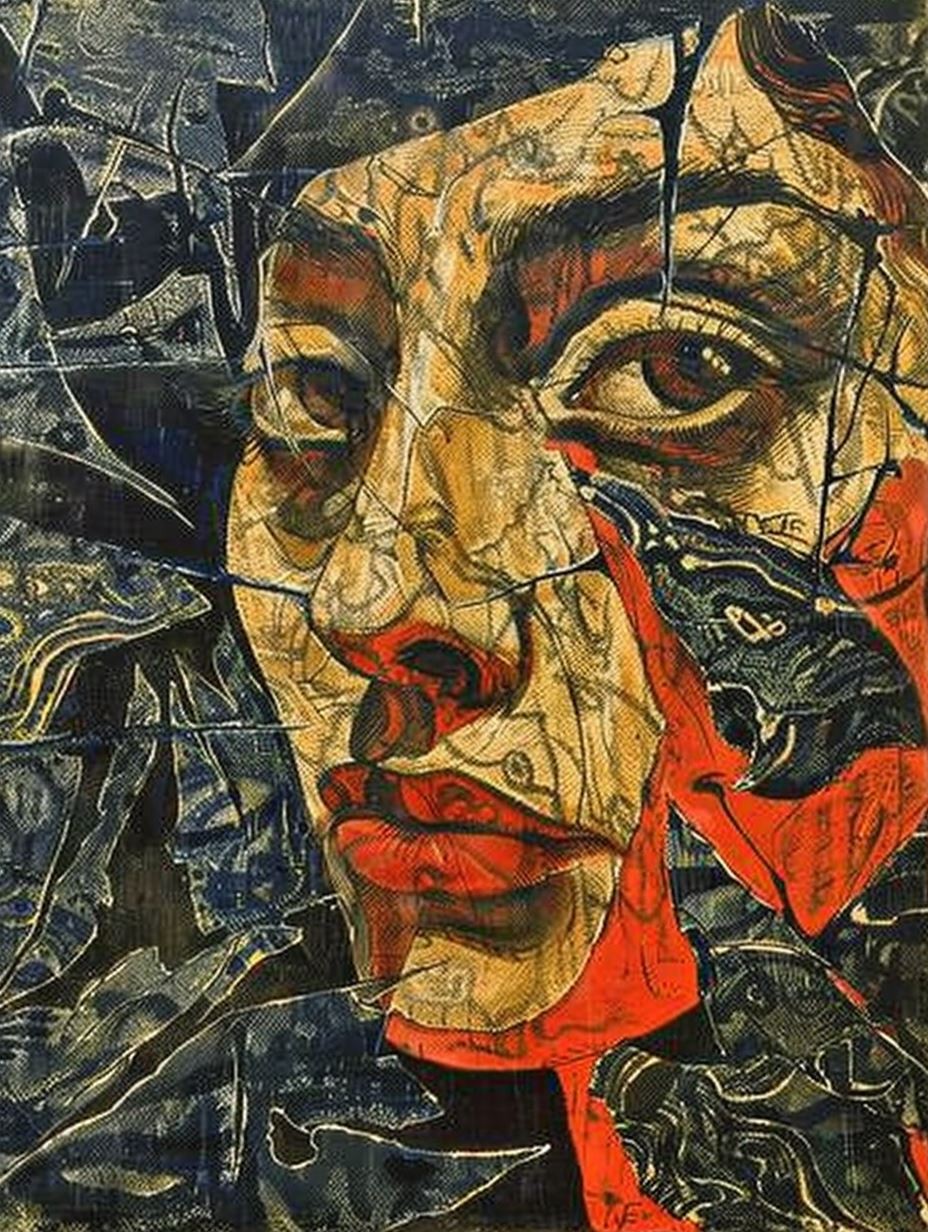 Fractured Soul Portrait - Image 1
