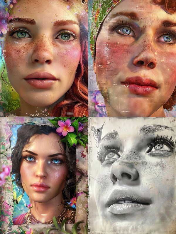Ethereal Freckled Dream Portrait