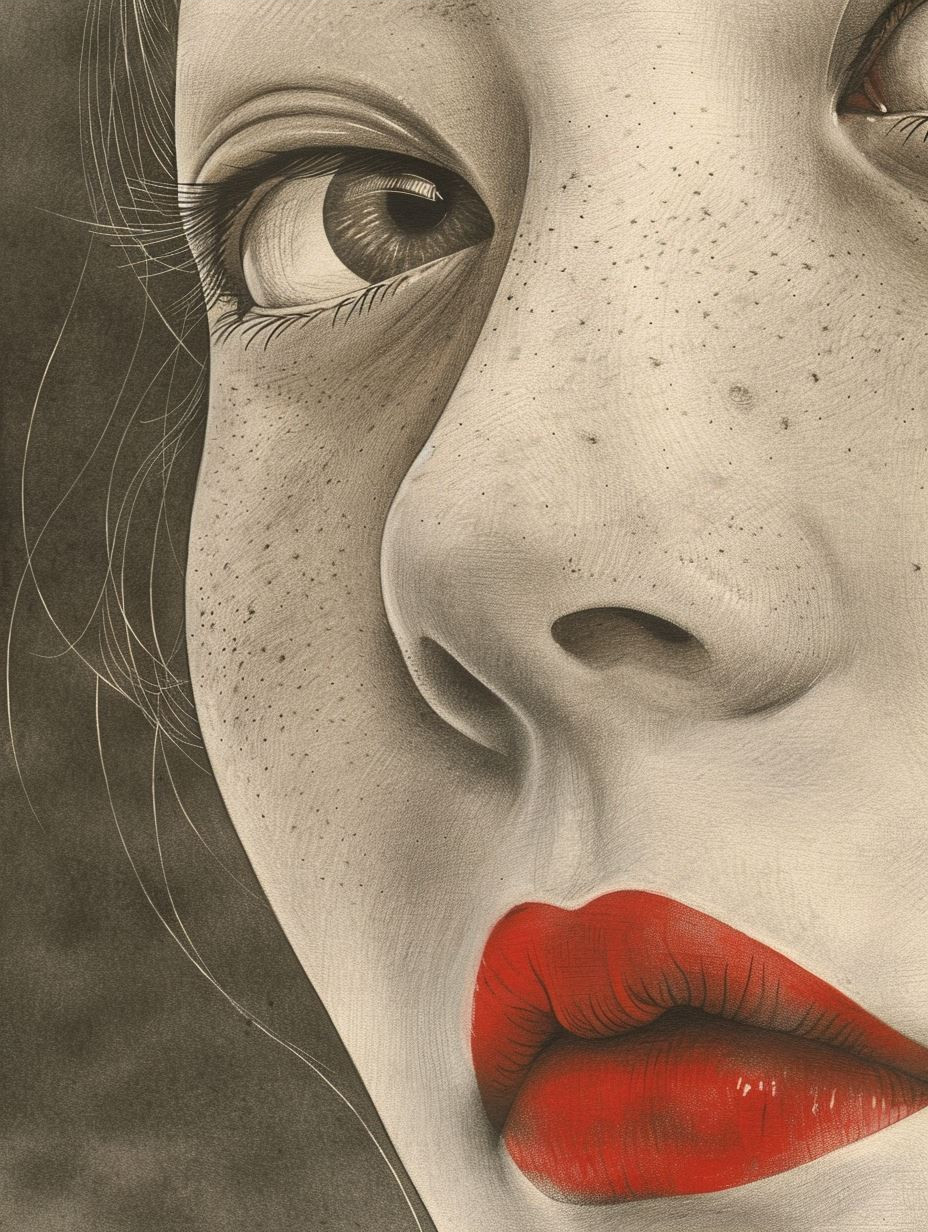 Ethereal Graphite Portrait Study