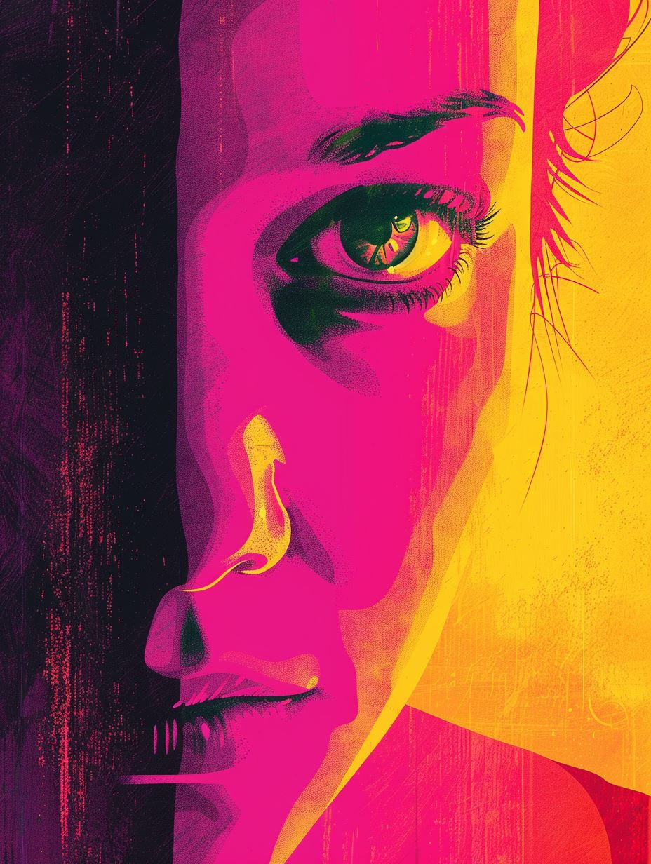 Neon Pop Art Portrait