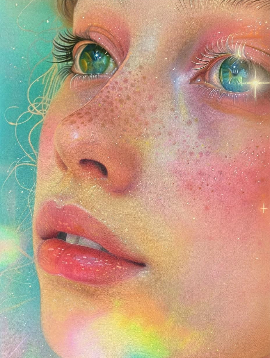 Ethereal Gaze of Cosmic Wonder
