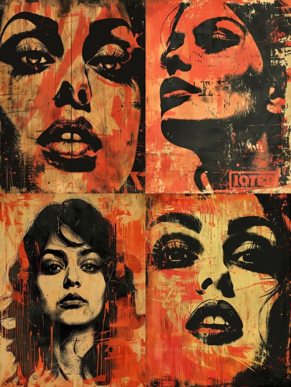 Gritty Urban Pop Art Portrait