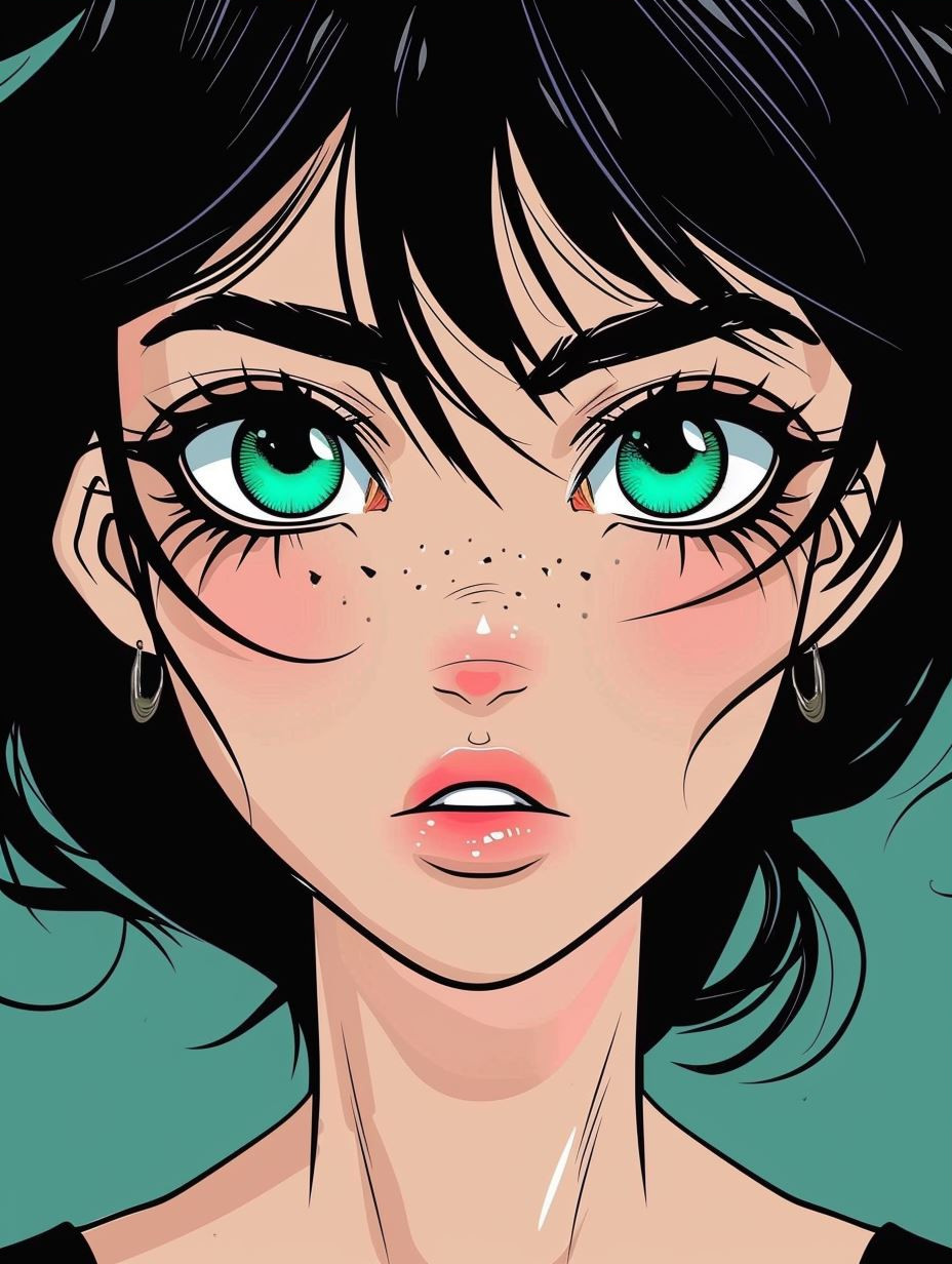 Neon Gaze Comic Art