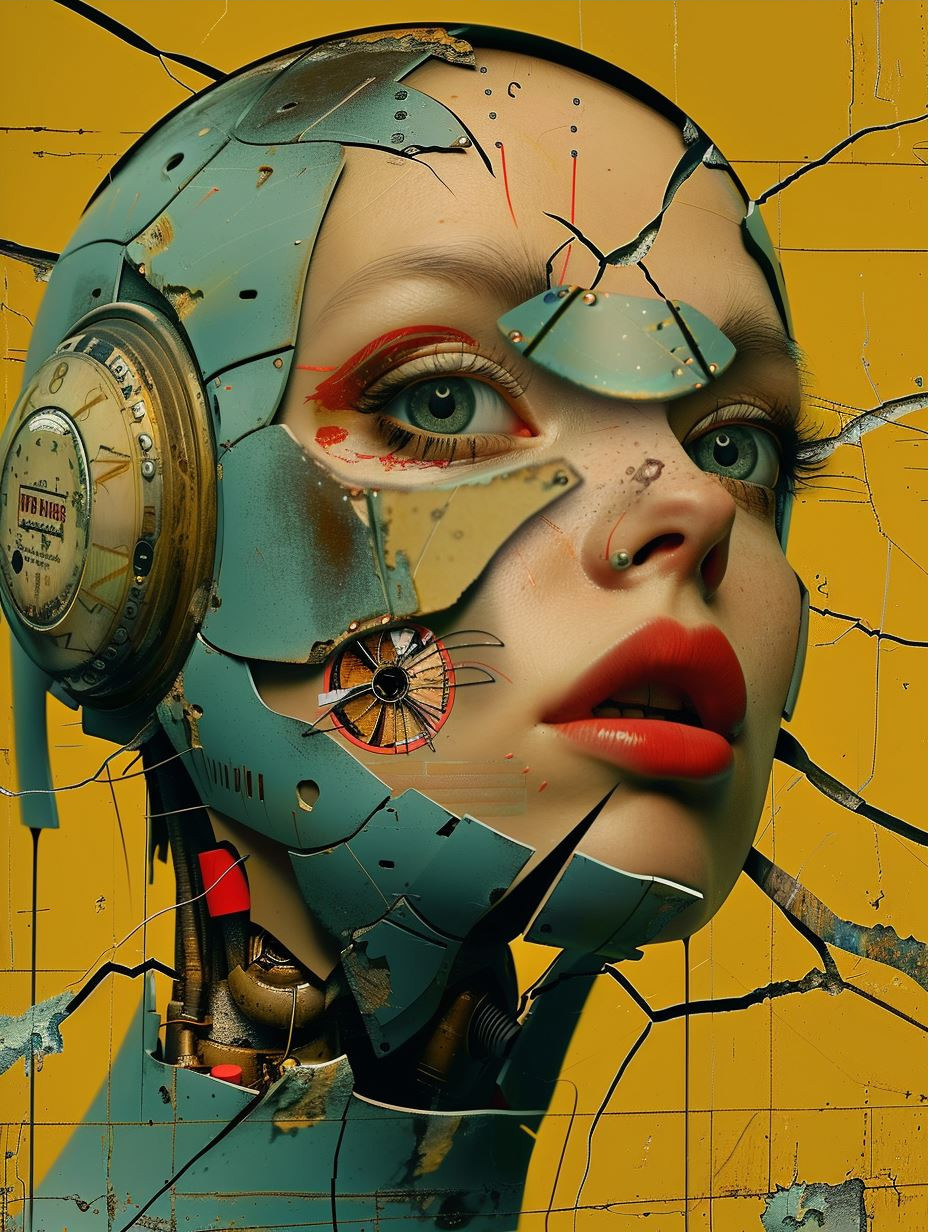 Fragmented Surrealist Digital Collage