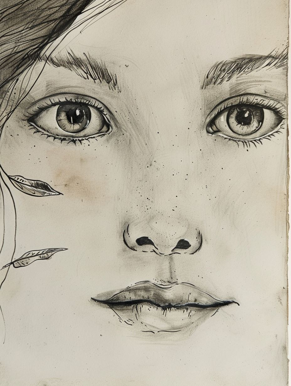 Ethereal Charcoal Portrait Study