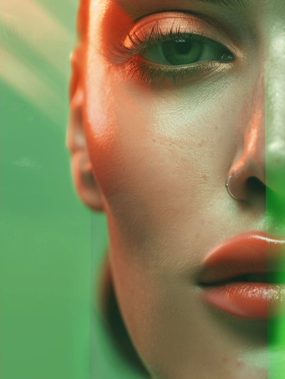 Dewy Neon Gloss Portrait