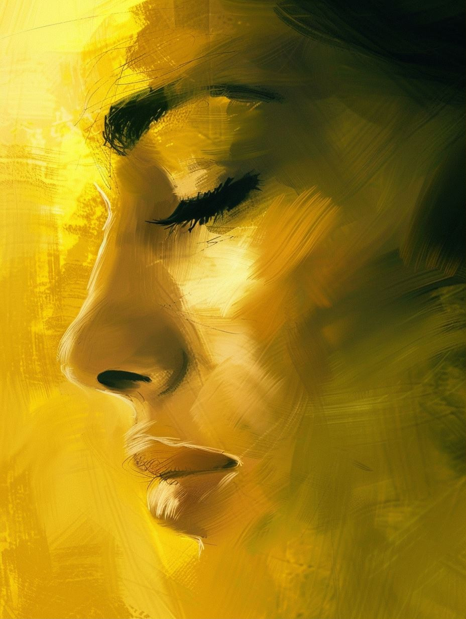 Golden Ethereal Portrait Study