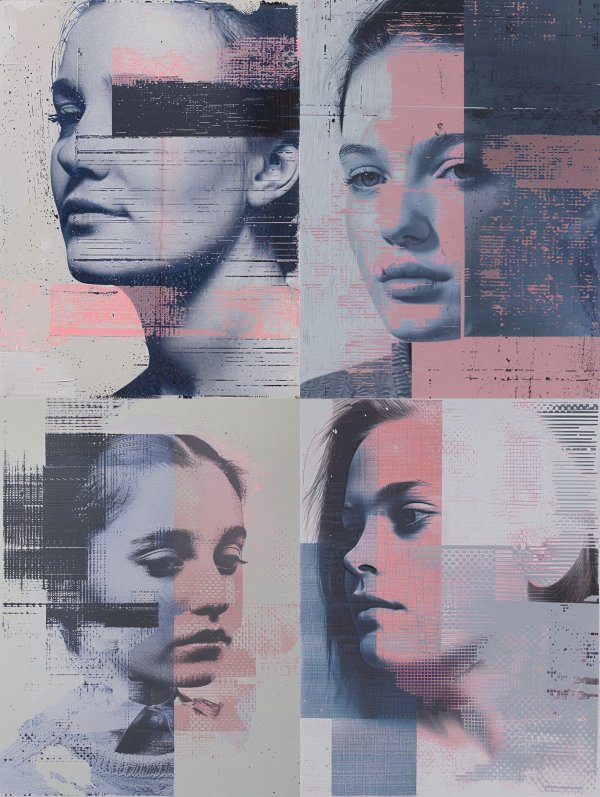 Glitch Art Digital Portraiture