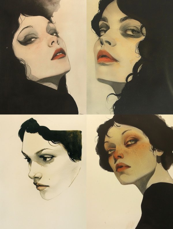 Moody Noir Portraiture Studies