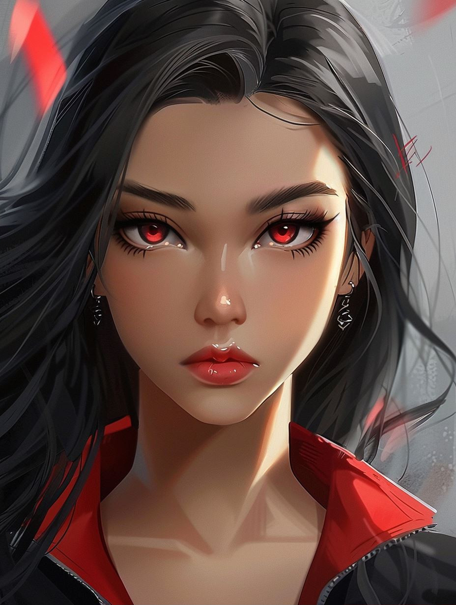 Crimson Shadow Elegance