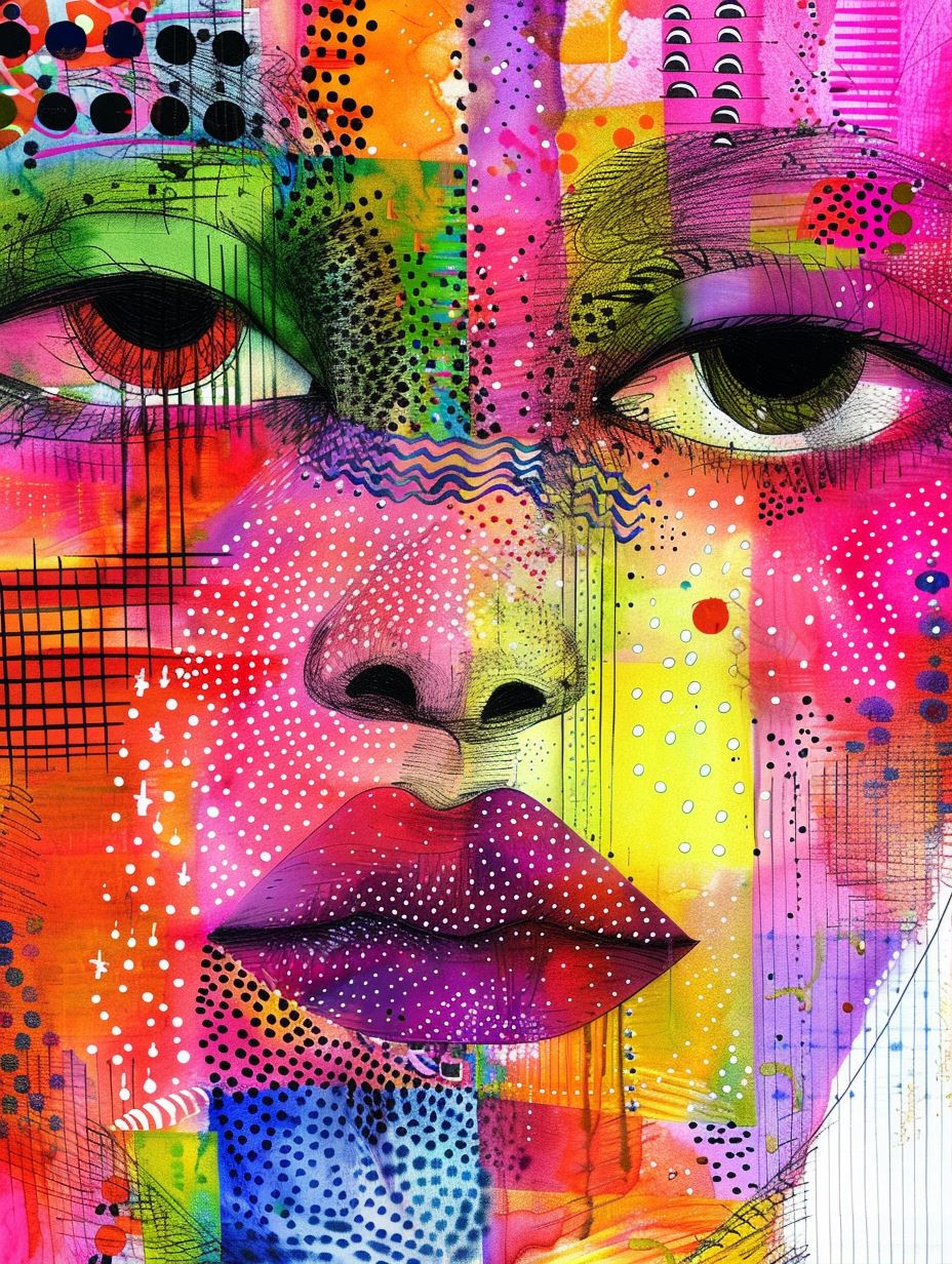 Prismatic Fragmented Portrait Study