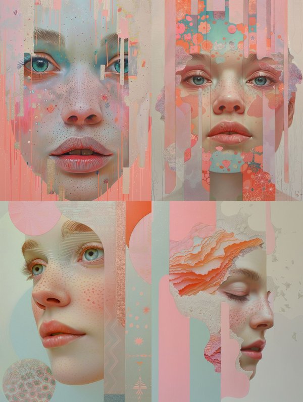 Ethereal Glitch Portrait