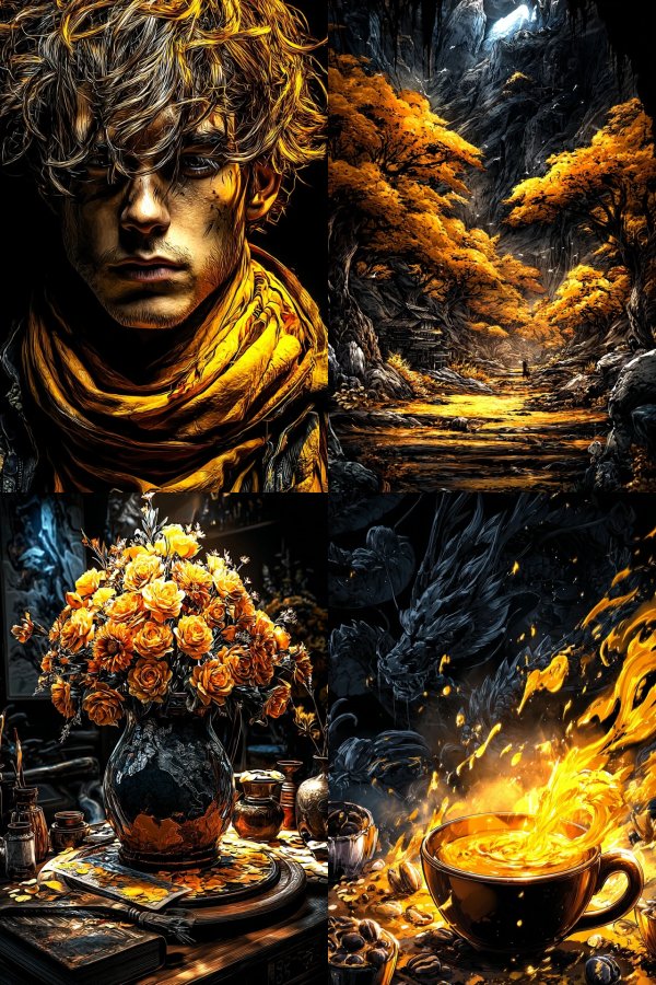 Golden Ember Portrait