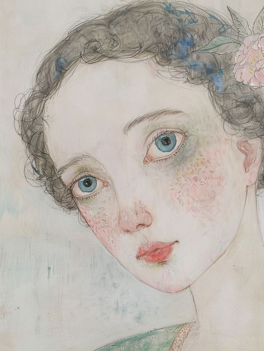 Ethereal Bloom Portrait Study