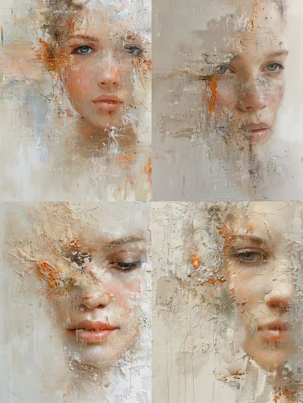 Ethereal Fragmented Portrait
