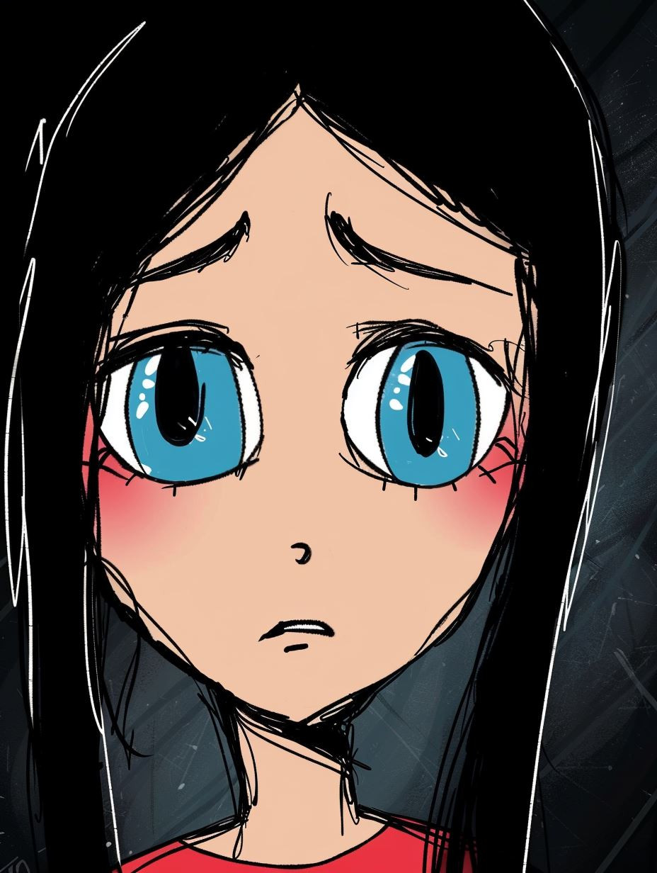Grim Dark Anime Portrait