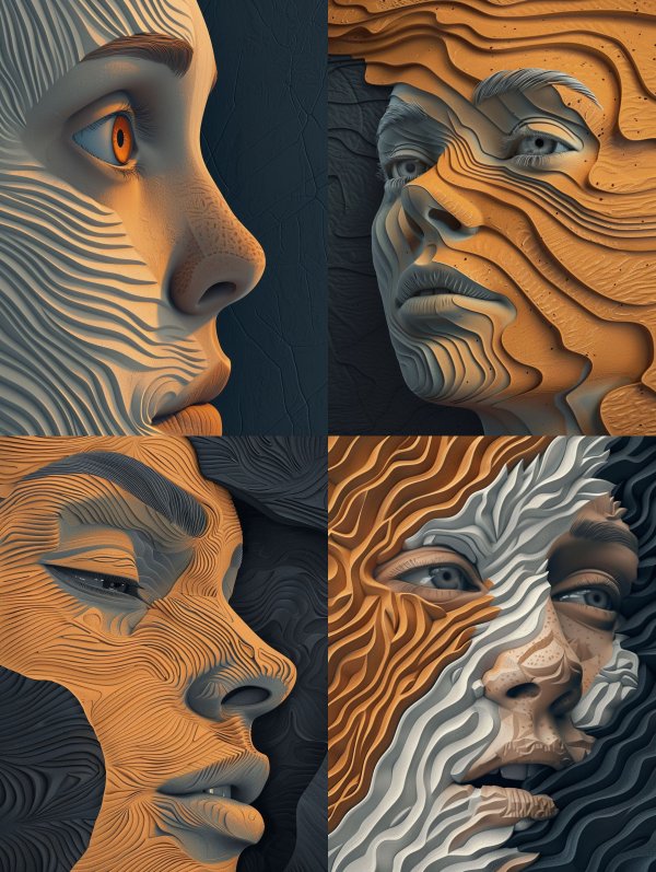 Sculpted Ethereal Gaze