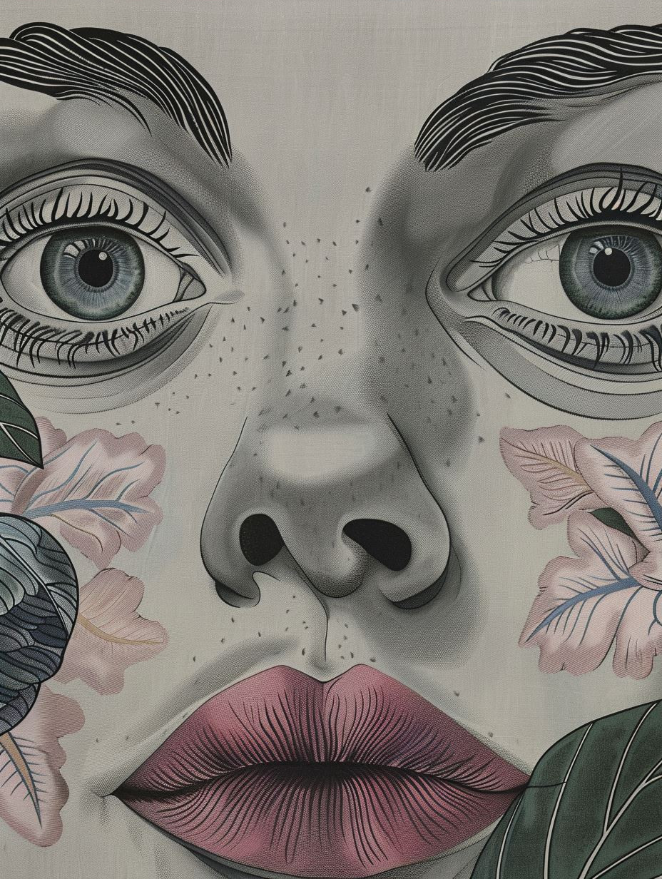 Botanical Surrealism Portrait Study
