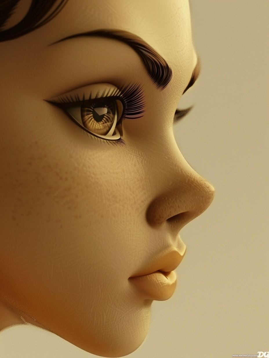 Ethereal Gaze in Golden Light