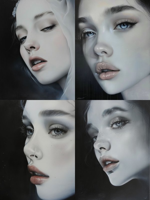 Ethereal Veiled Gaze