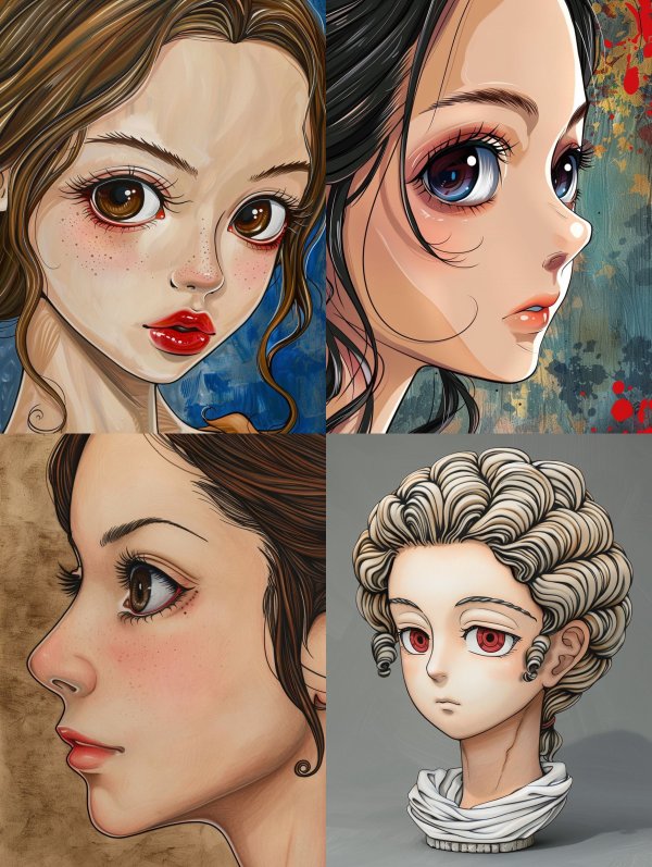 Ethereal Gaze in Oil Paint