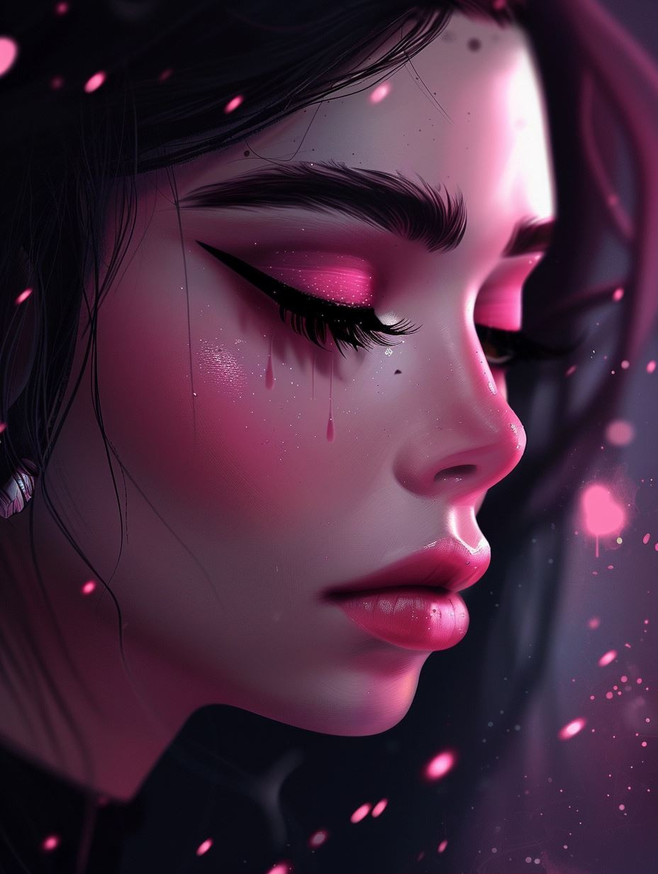 Neon Tears of Digital Sorrow