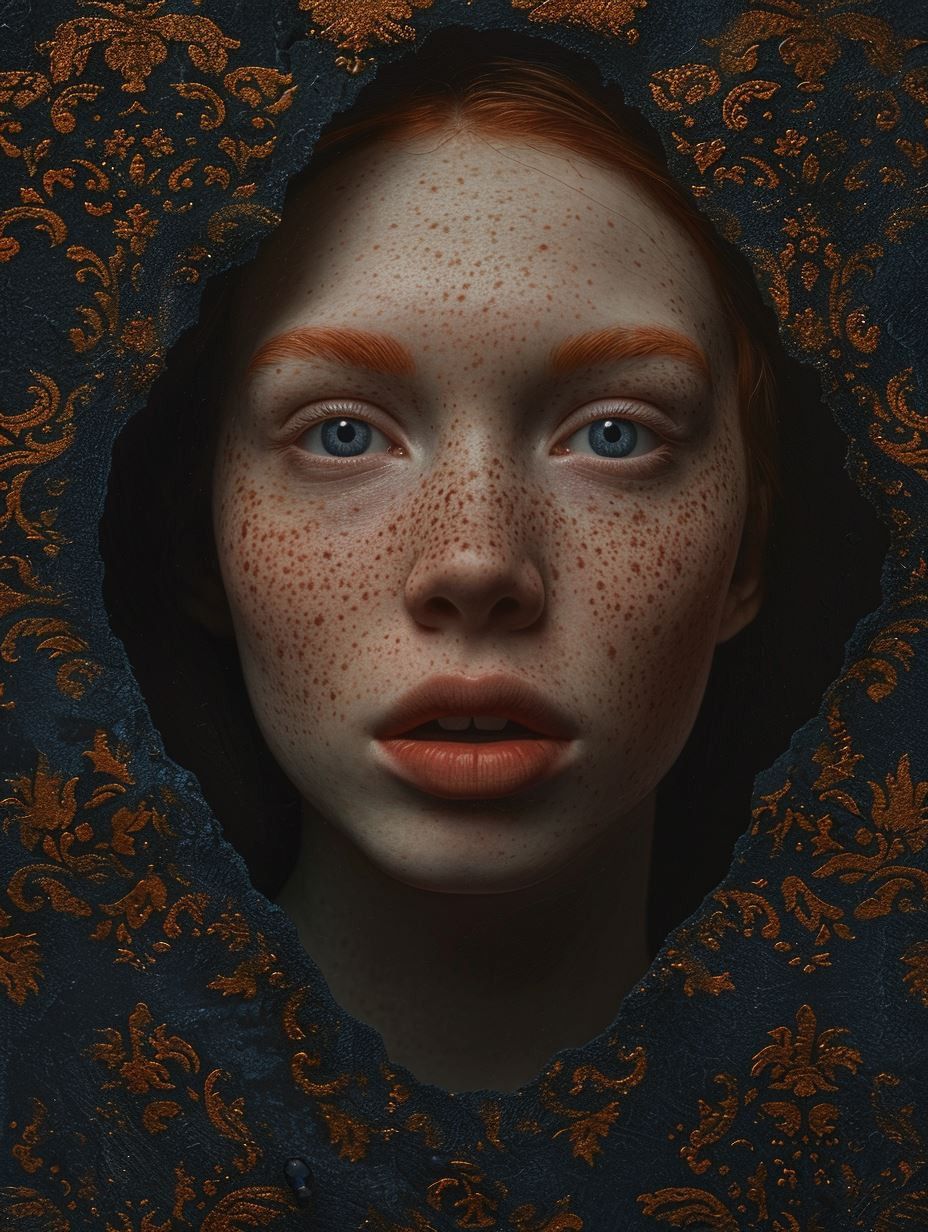 Surreal Fragmented Porcelain Beauty