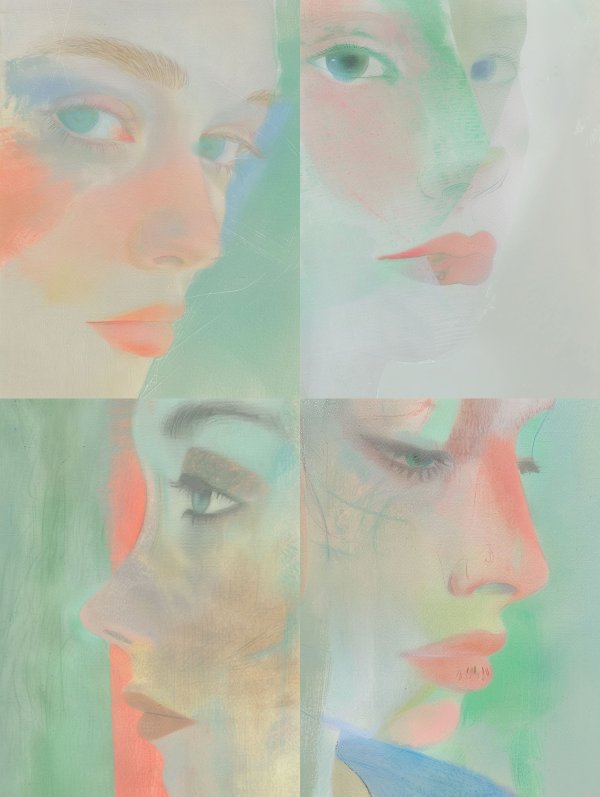 Ethereal Pastel Dream Portrait