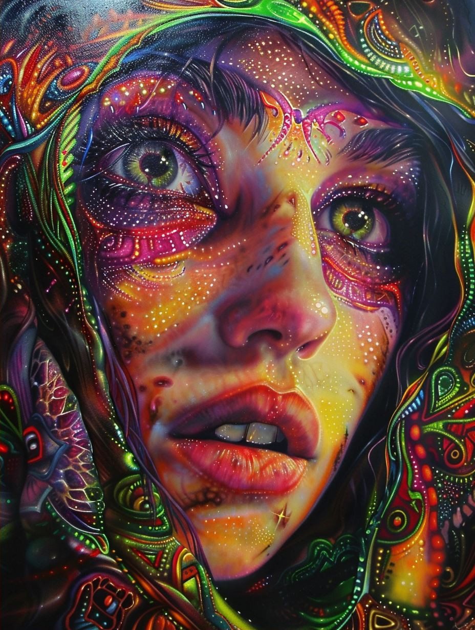 Psychedelic Prism Portrait