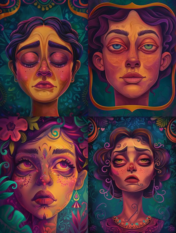 Mystic Portraits of Ethereal Emotion