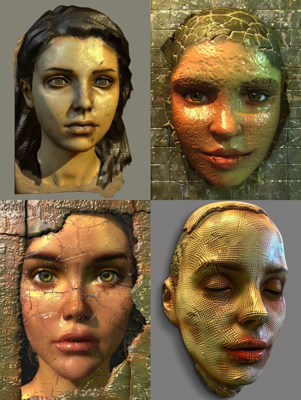 Gilded Grit Portrait