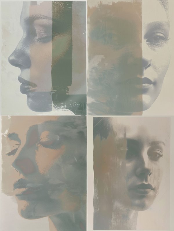 Ethereal Fragmented Portrait