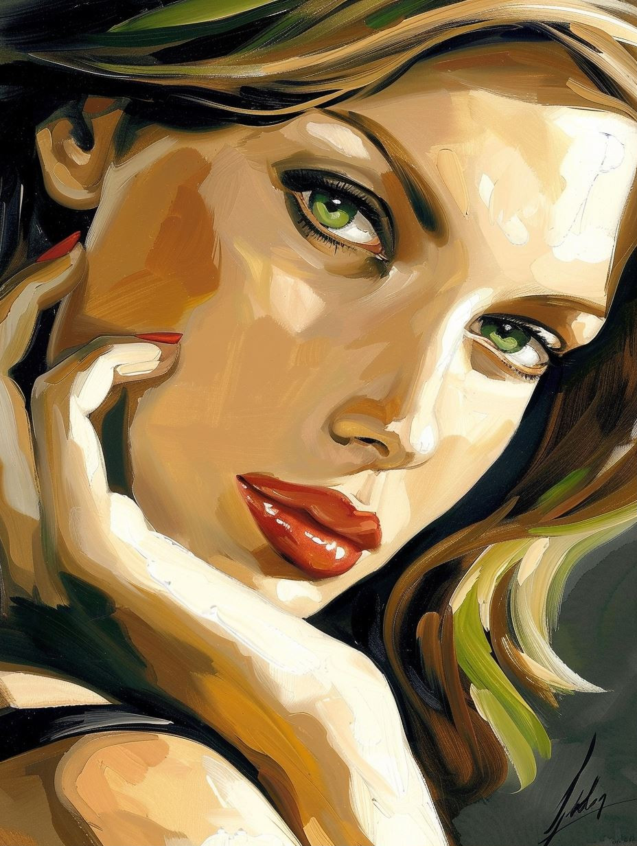 Golden Hour Impressionist Portrait
