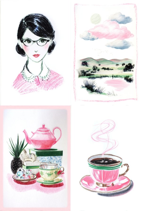 Chic Pastel Sketch